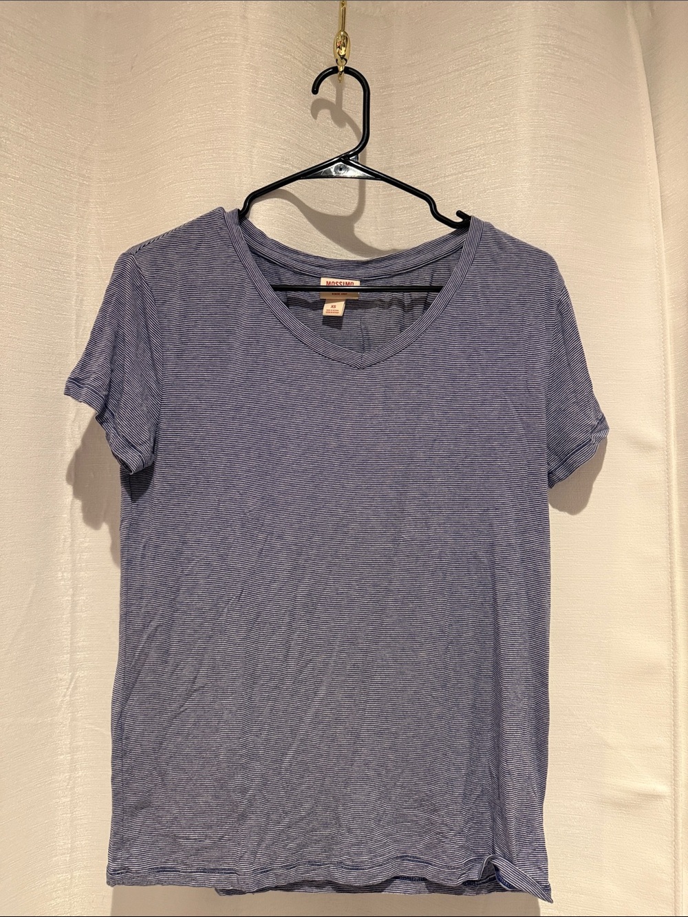 Mossimo Supply Co. Short Sleeve V-Neck Tee in Heather Blue